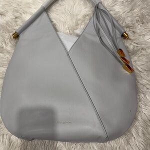 Donna Karan Black Clutch with Gold Accents